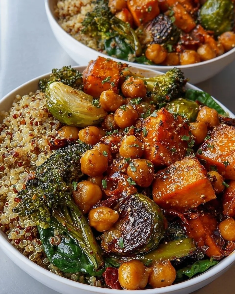 Colorful Anti-Inflammatory Harvest Glow Bowl filled with fresh ingredients.
