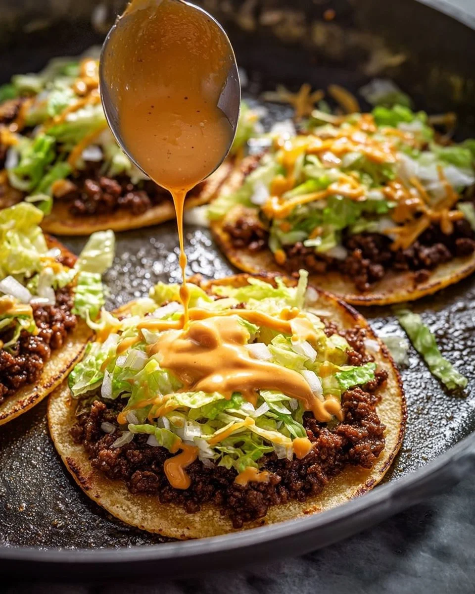 Big Mac Tacos (Crispy Smash Burger Tacos)