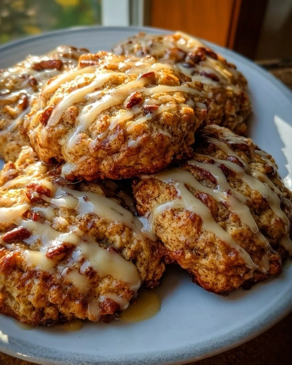 Cottage Cheese Cinnamon Roll Breakfast Cookies