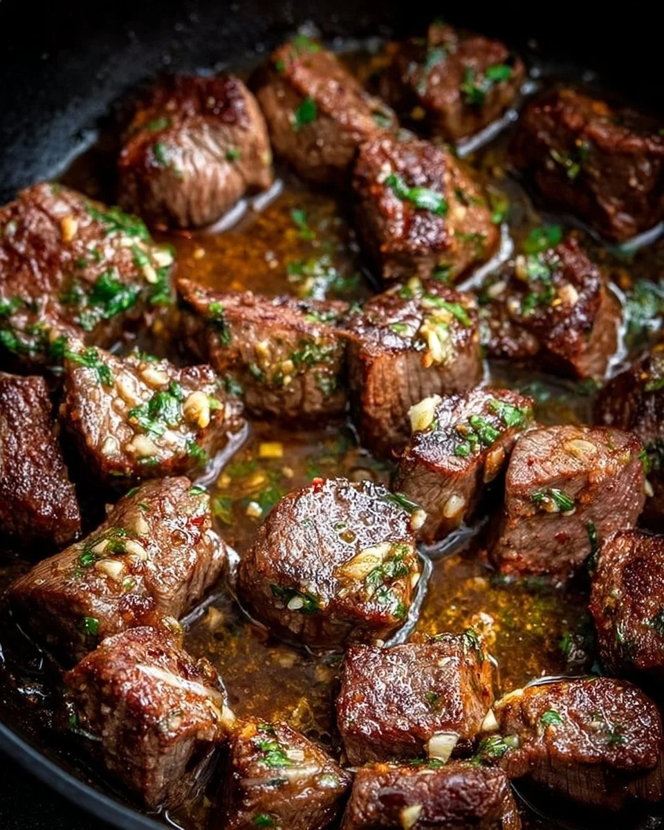 Cowboy Butter Steak Bites