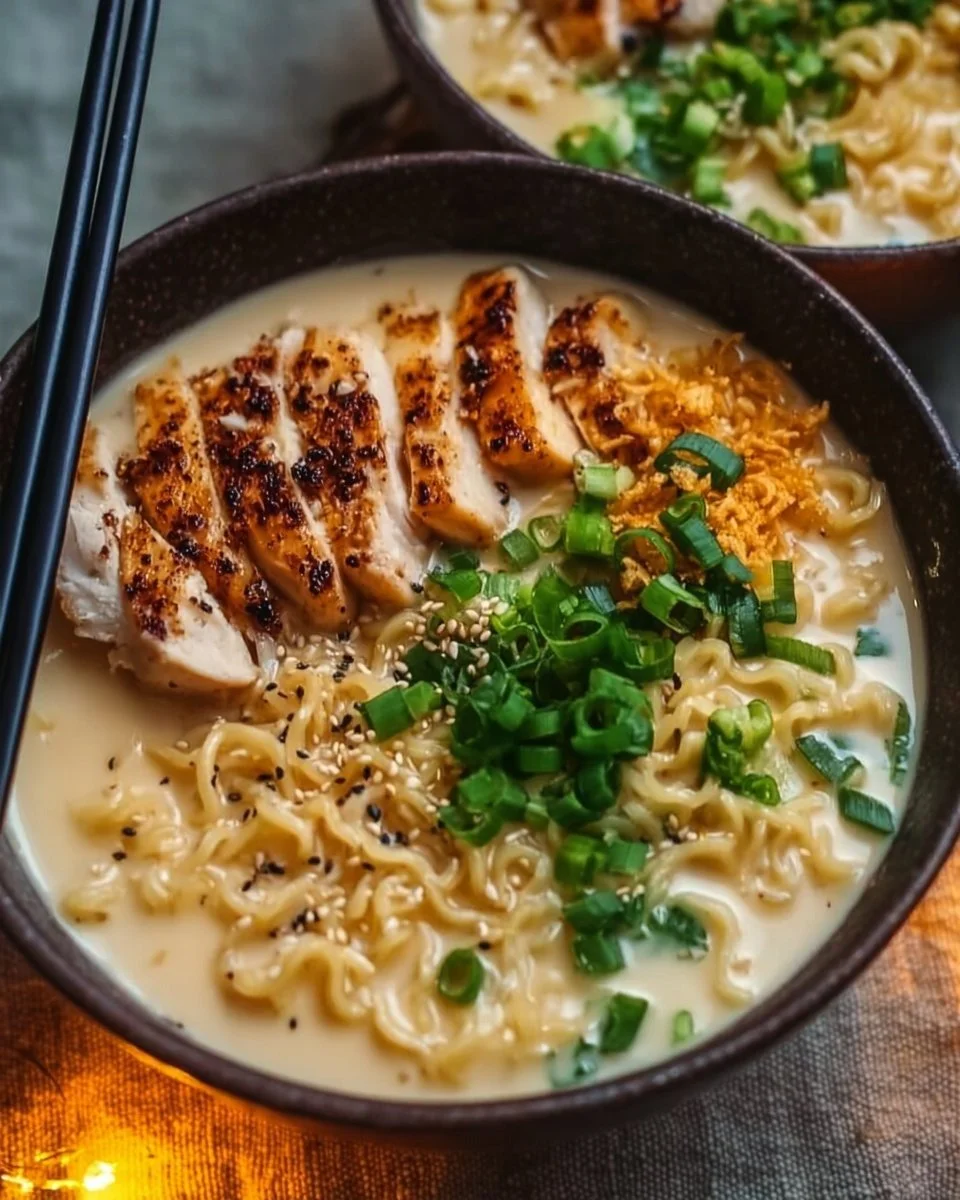 Creamy Garlic Chicken Ramen That Warms Your Soul