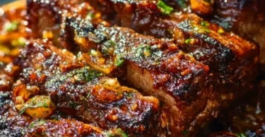 Delicious Cuban Mojo Pork served with vibrant citrus marinade