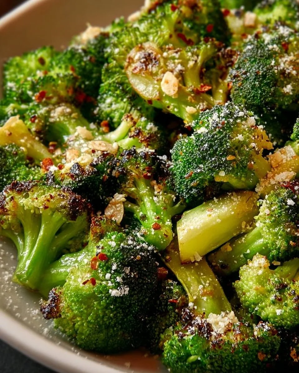 Festive broccoli side dish served at a holiday gathering