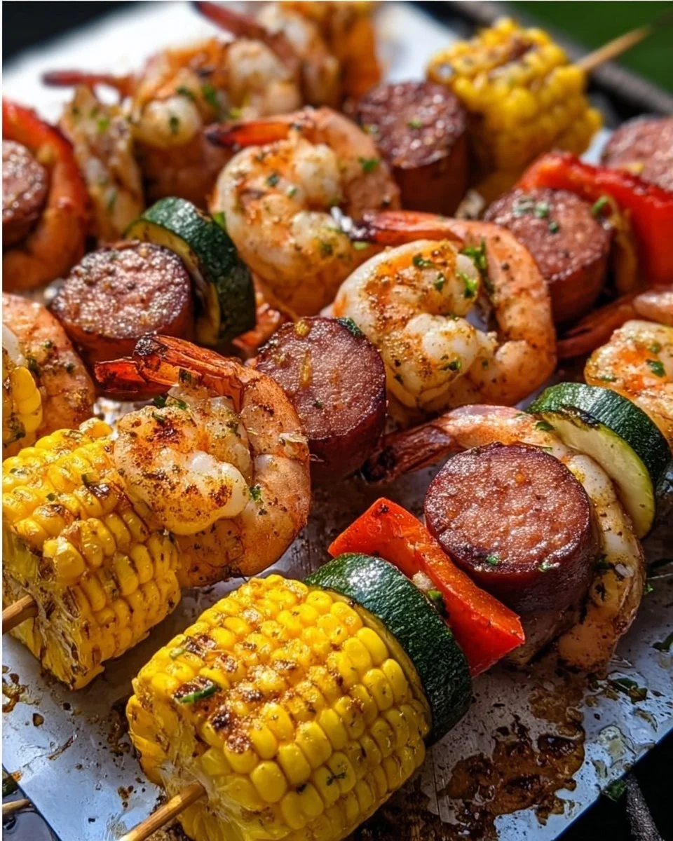 Grilled Seafood Skewers