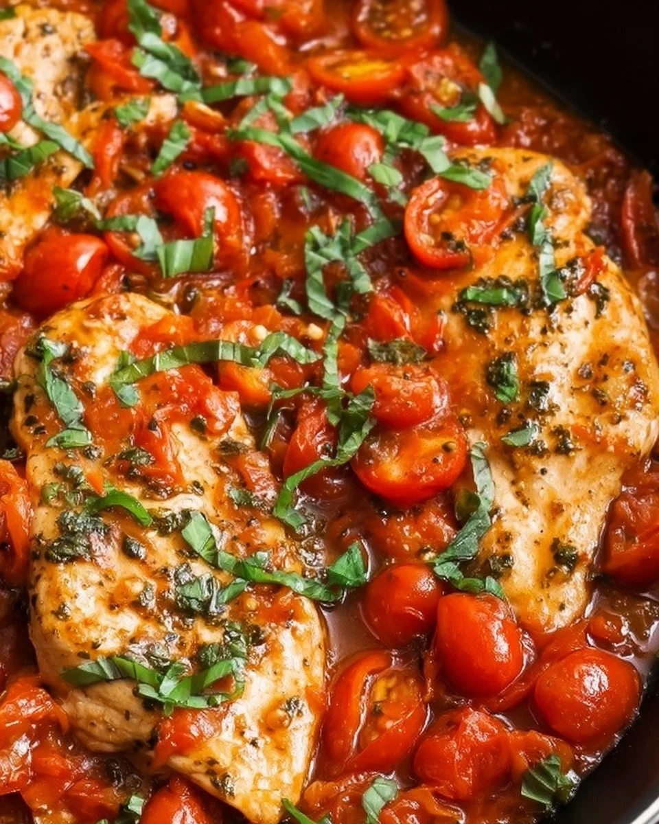 Healthy Chicken Pomodoro Skillet
