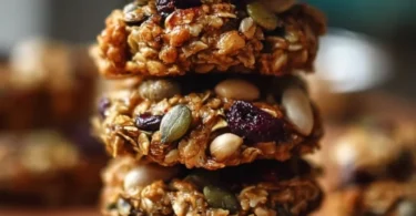 Healthy nut and seed energy cookies for a nutritious snack boost.