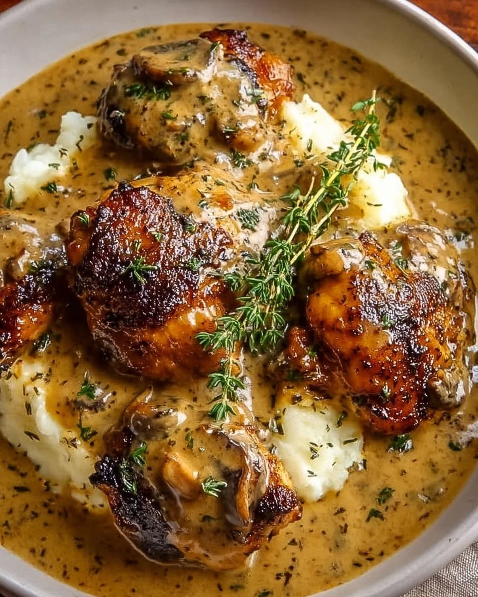 Irresistible Smothered Chicken Thighs Gravy Recipe