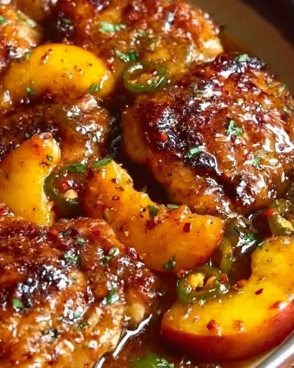 Jalapeño Peach Chicken