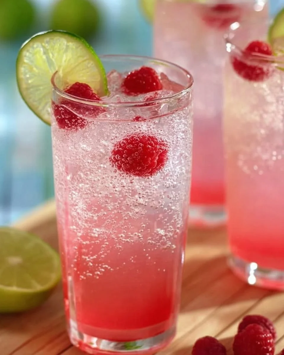 Raspberry Key Lime Italian Soda