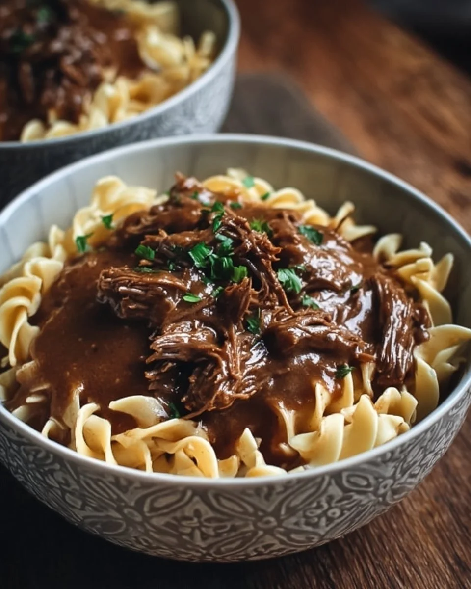Slow Cooker Beef and Noodles