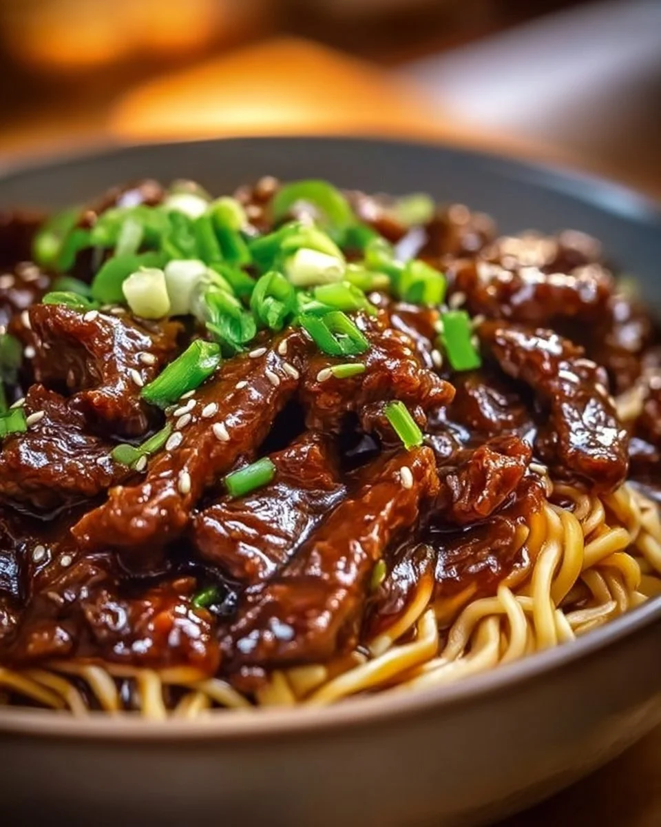 Sticky Beef Noodles