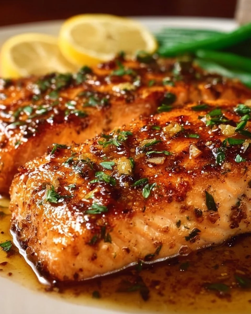 Grilled Texas Roadhouse Salmon served with fresh sides and garnishes.
